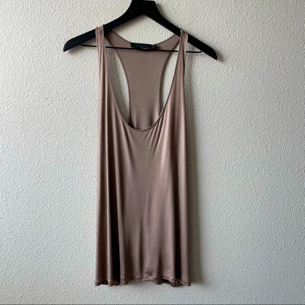 Diesel Black Gold Slinky Mauve / Grey Tank Top Sm